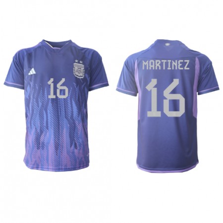 Argentina Lisandro Martinez 16 Matchtröjor Borta Fotbollströja VM 2022